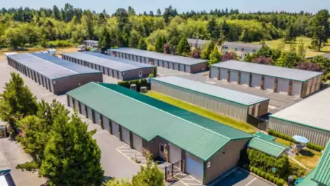 sky view of the storage facility