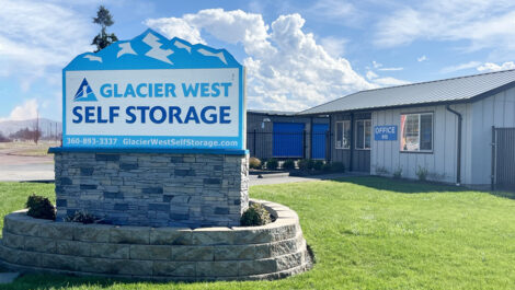 Glacier West Self Storage Orting storage sign