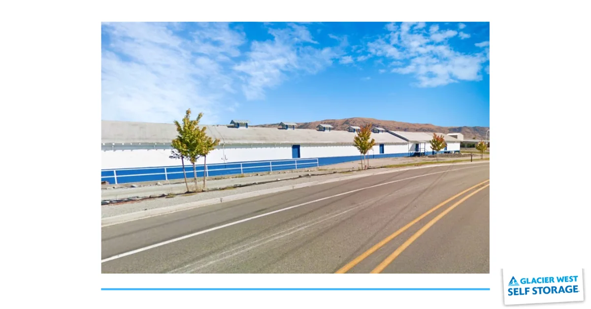 Roadway to Glacier West Self Storage